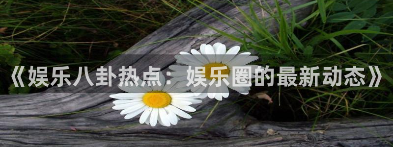 jdb电子网站：《娱乐八卦热点：娱乐圈的最新动态》